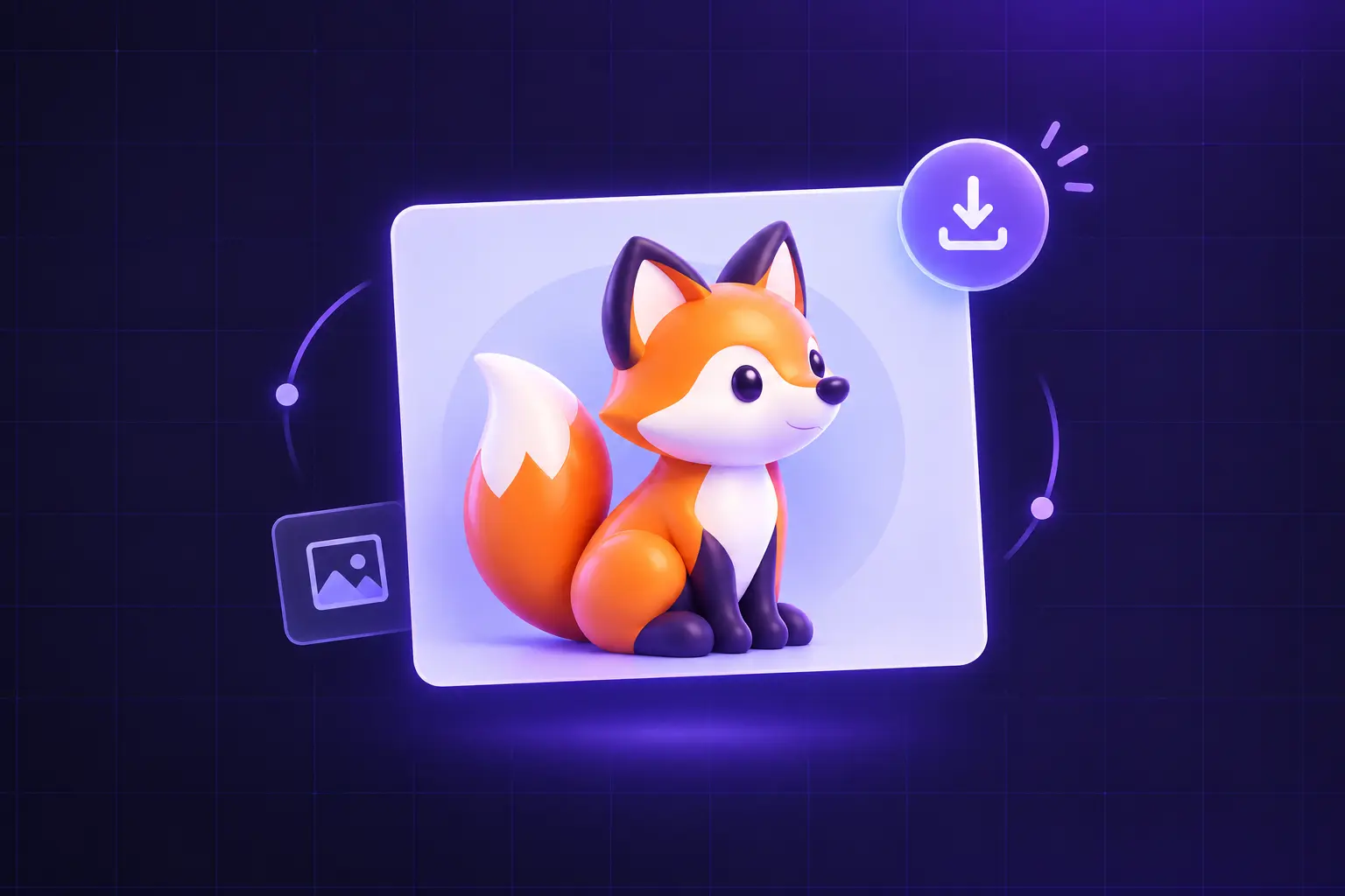 A 3D-style logo with dimensional lighting and form