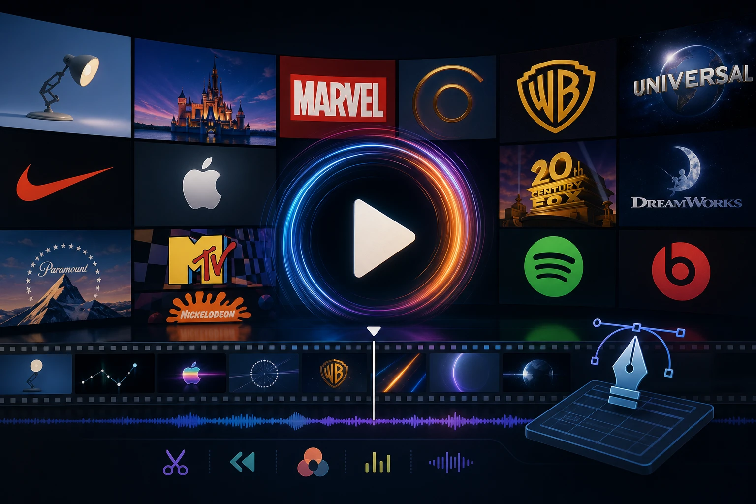 Guide to a 62-logo timeline and popular motion effects