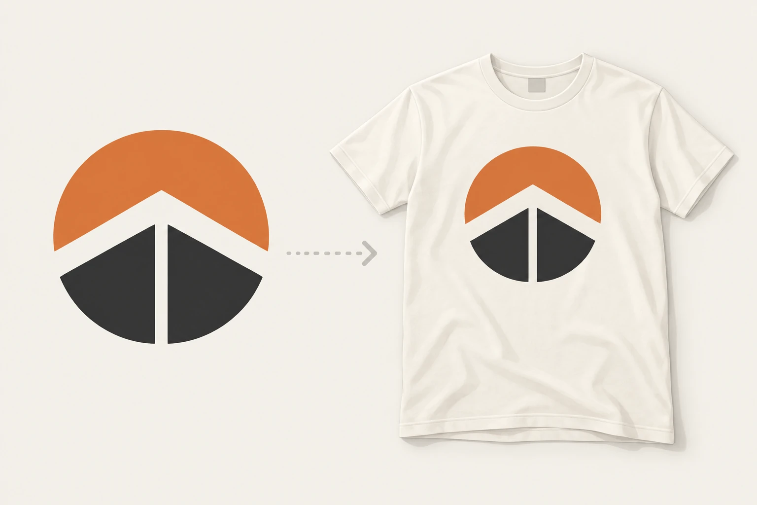 How to mock up a t-shirt design — a flat design file turned into an in-context t-shirt mockup