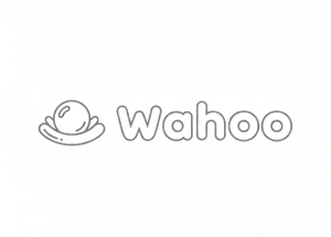 Wahooo cloud whale playful logo