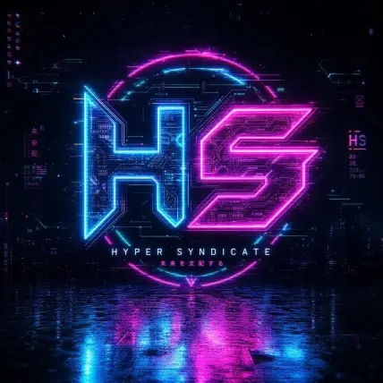 App Logo Template — Neon Cyberpunk Glow Design